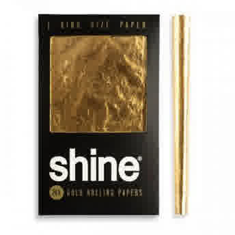 Shine 24K Gold Rolling Papers  King Size